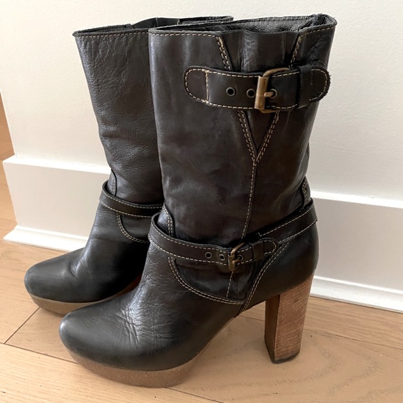 lavorazione artigiana black boots size 38 - Picture 1 of 7